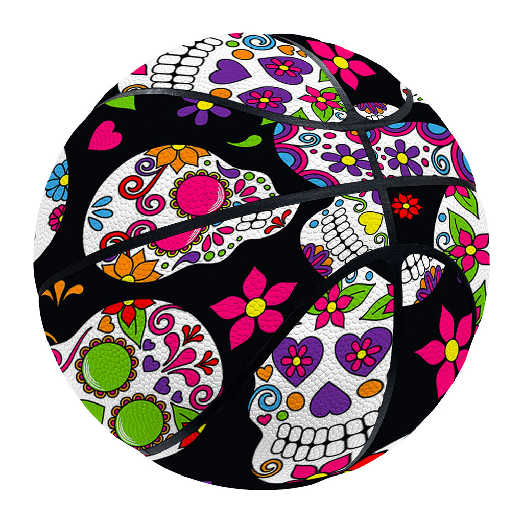 Sugar Skull Pattern Print Basketball