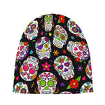Sugar Skull Pattern Print Beanie