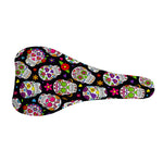 Sugar Skull Pattern Print Bicycle Seat Cover