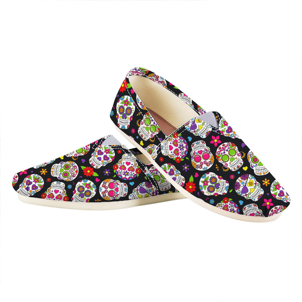 Sugar Skull Pattern Print Casual Shoes