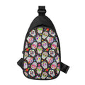 Sugar Skull Pattern Print Sling Bag