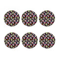 Sugar Skull Pattern Print Coaster Set