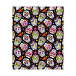 Sugar Skull Pattern Print Curtain