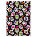 Sugar Skull Pattern Print Curtain