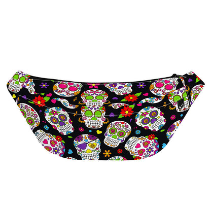 Sugar Skull Pattern Print Fanny Pack