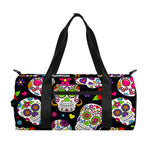 Sugar Skull Pattern Print Gym Bag
