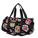 Sugar Skull Pattern Print Gym Bag