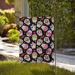 Sugar Skull Pattern Print House Flag