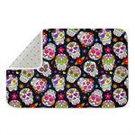Sugar Skull Pattern Print Indoor Door Mat