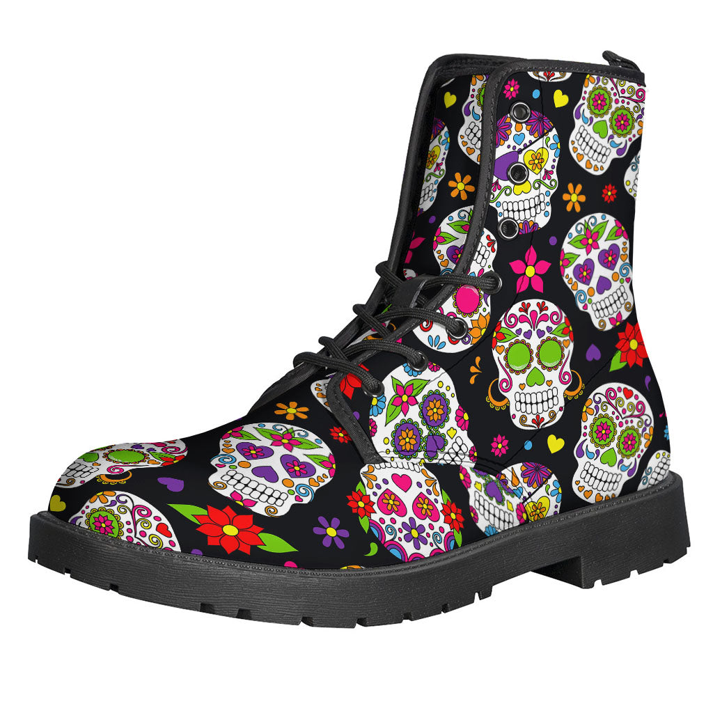 Sugar Skull Pattern Print Backpack