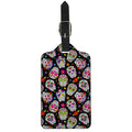 Sugar Skull Pattern Print Luggage Tag