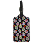Sugar Skull Pattern Print Luggage Tag