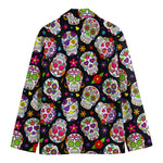 Sugar Skull Pattern Print Men's Blazer