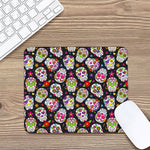 Sugar Skull Pattern Print Mouse Pad