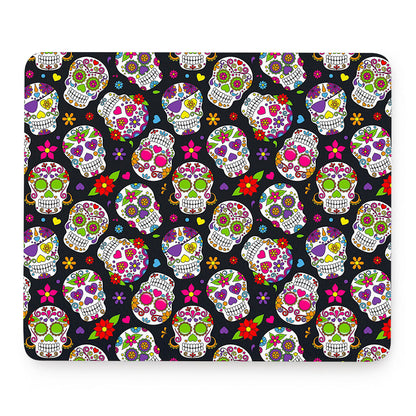 Sugar Skull Pattern Print Mouse Pad