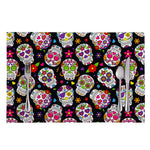 Sugar Skull Pattern Print Placemat