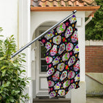 Sugar Skull Pattern Print Polyester Flag