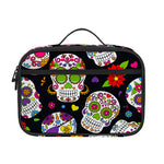 Sugar Skull Pattern Print Portable Lunch Bag
