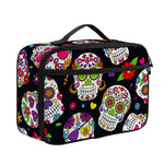 Sugar Skull Pattern Print Portable Lunch Bag