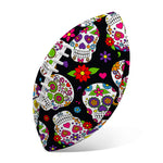Sugar Skull Pattern Print Rugby Ball