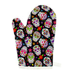 Sugar Skull Pattern Print Single Oven Mitt