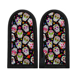 Sugar Skull Pattern Print Skillet Handle Cover