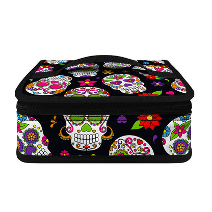 Sugar Skull Pattern Print Small Lunch Bag