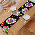 Sugar Skull Pattern Print Table Runner