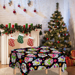 Sugar Skull Pattern Print Tablecloth
