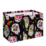 Sugar Skull Pattern Print Utility Tote Bag