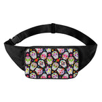 Sugar Skull Pattern Print Waist Bag