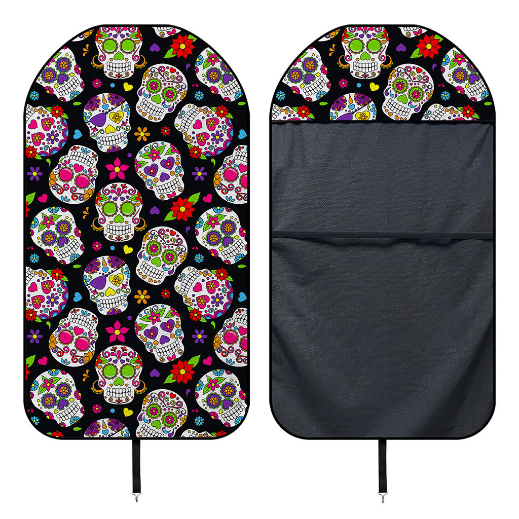 Sugar Skull Pattern Print Waterproof Car Seat Cover