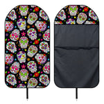 Sugar Skull Pattern Print Waterproof Car Seat Cover