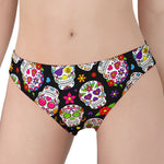 Sugar Skull Pattern Print Women's Panties