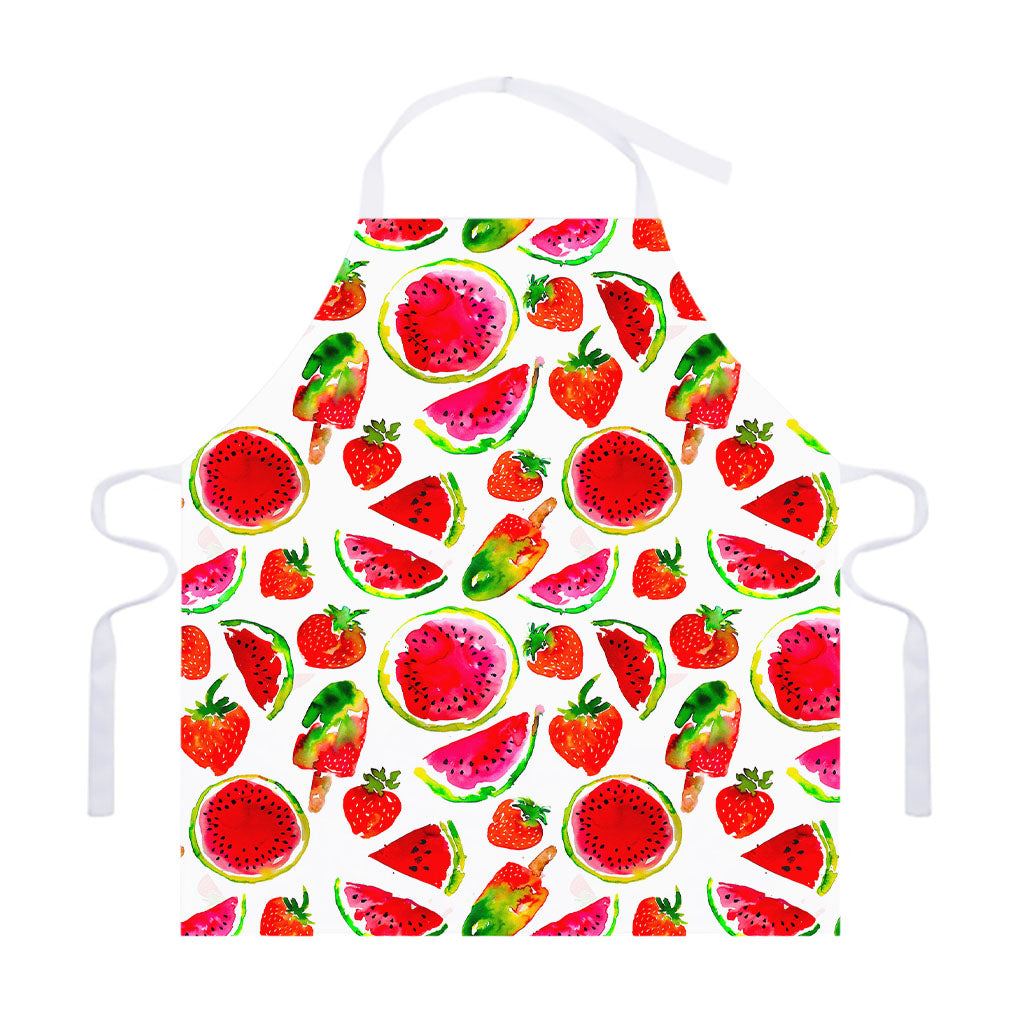 Summer Fruits Watermelon Pattern Print Adjustable Apron