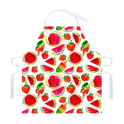 Summer Fruits Watermelon Pattern Print Adjustable Apron