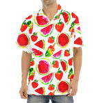 Summer Fruits Watermelon Pattern Print Aloha Shirt