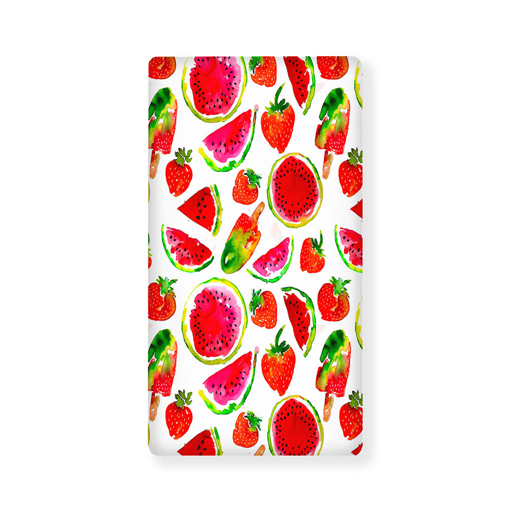 Summer Fruits Watermelon Pattern Print Baby Crib Sheet