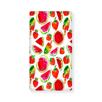 Summer Fruits Watermelon Pattern Print Baby Crib Sheet