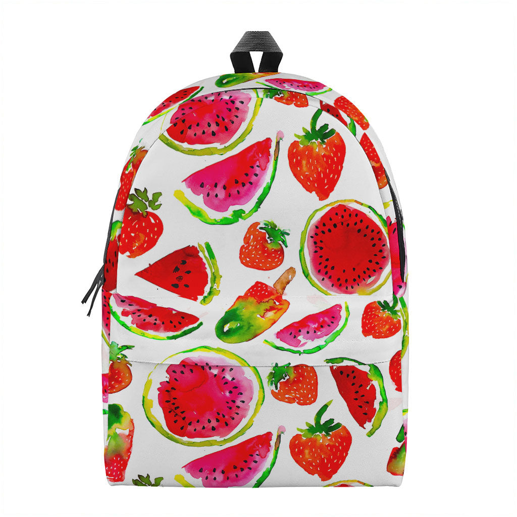 Summer Fruits Watermelon Pattern Print Backpack