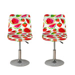 Summer Fruits Watermelon Pattern Print Bar Stool Covers