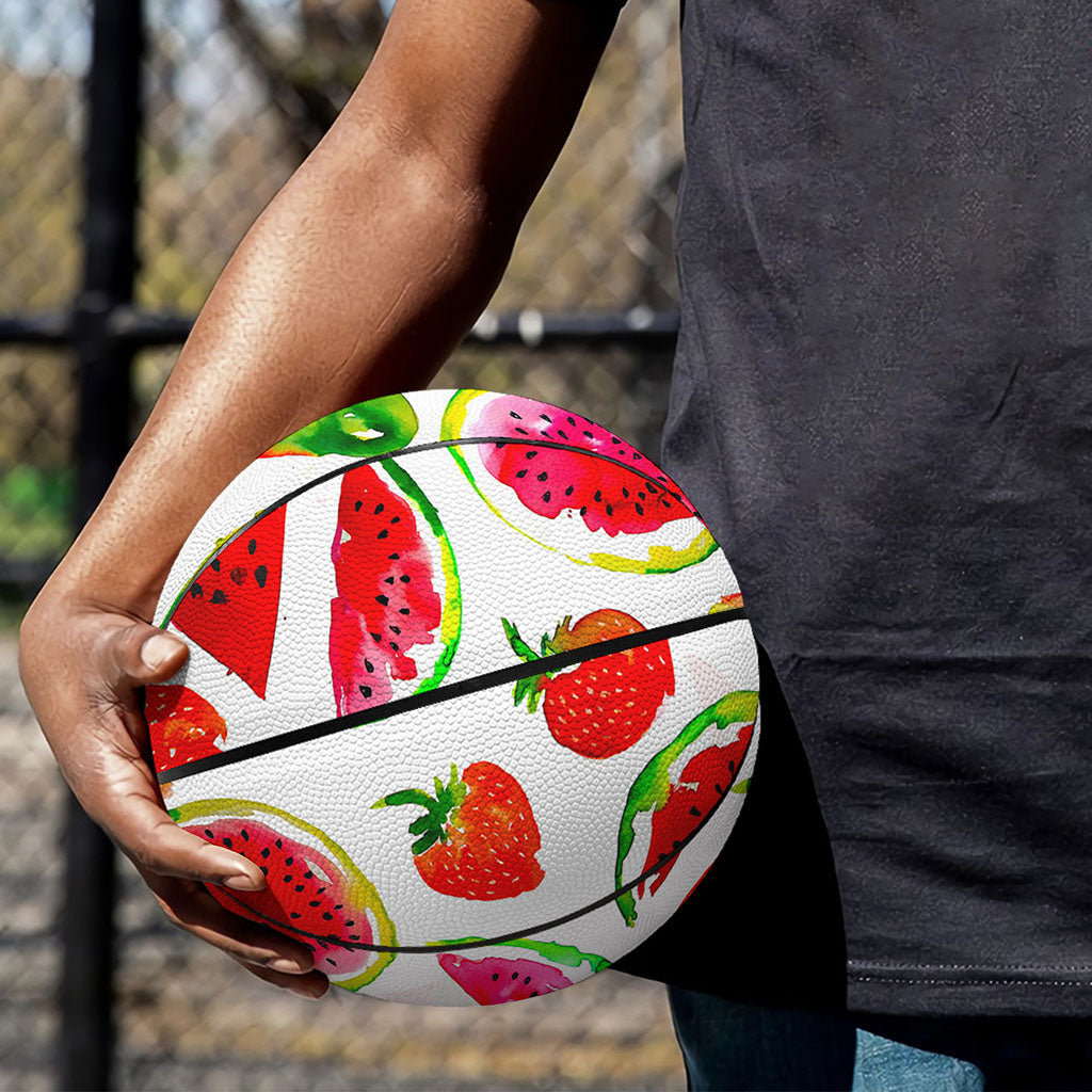 Summer Fruits Watermelon Pattern Print Basketball
