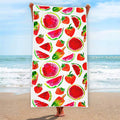 Summer Fruits Watermelon Pattern Print Beach Towel