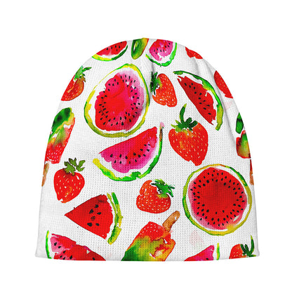 Summer Fruits Watermelon Pattern Print Beanie