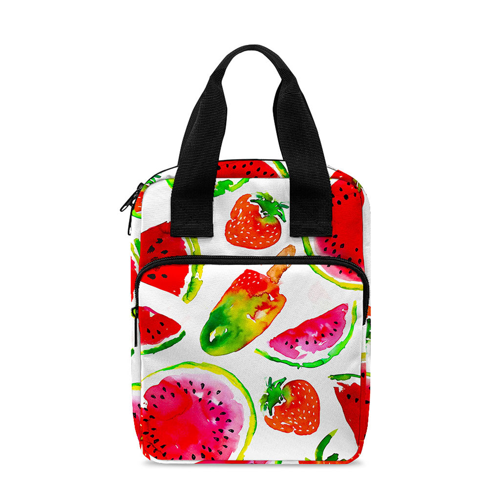 Summer Fruits Watermelon Pattern Print Bible Tote Bag