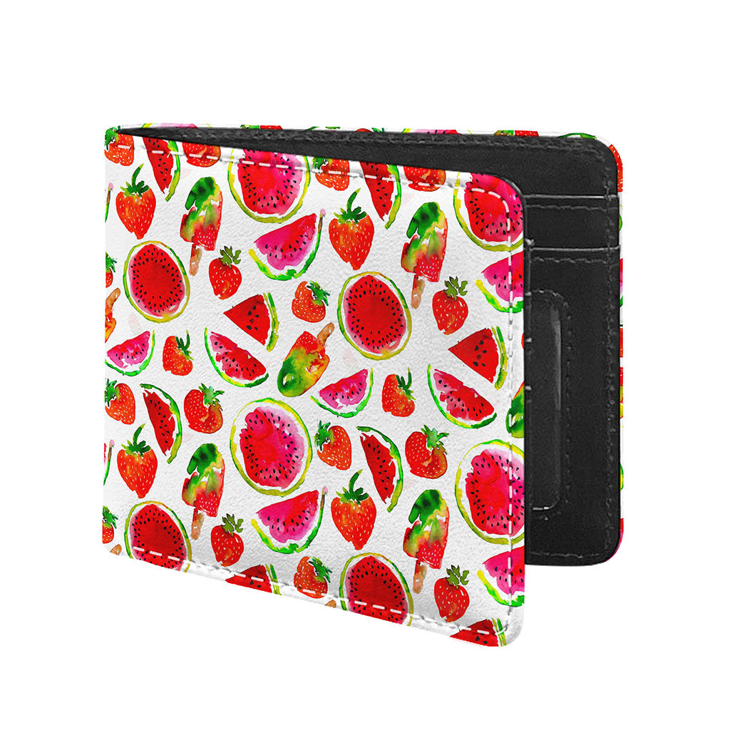 Summer Fruits Watermelon Pattern Print Bifold Wallet