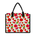 Summer Fruits Watermelon Pattern Print Canvas Tote Bag