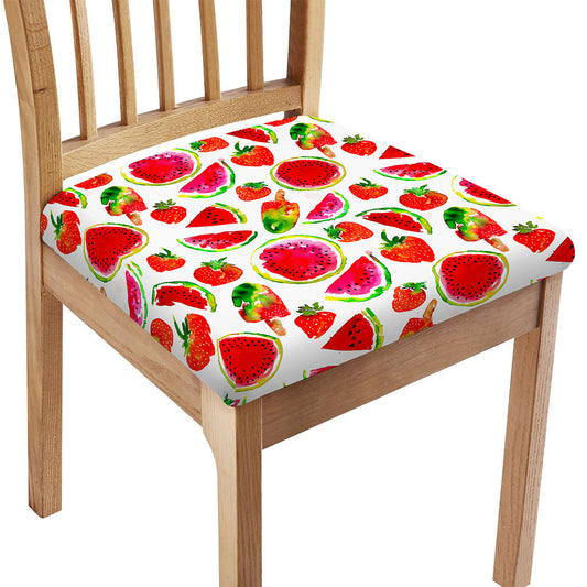 Summer Fruits Watermelon Pattern Print Chair Cushion Cover