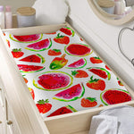 Summer Fruits Watermelon Pattern Print Changing Pad Cover