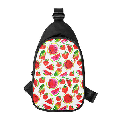 Summer Fruits Watermelon Pattern Print Chest Bag